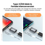 adaptateur lightning vers usb c gris 852