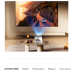 Projecteur Magcubic blanc et noir 140