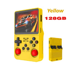 consoles de jeux portable jaune gaming 8532