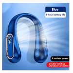 ventilateur de cou bleu or 012