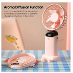 ventilateur rechargeable usb rose usb 001