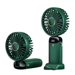 ventilateur rechargeable usb vert foncé 001