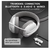 casque sans fil bluetooth blanc gris