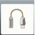 adaptateur jack usb c Or 01 dac