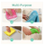 chiffons microfibre multi colors 0014