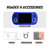 consoles de jeux portable bleu game 0452