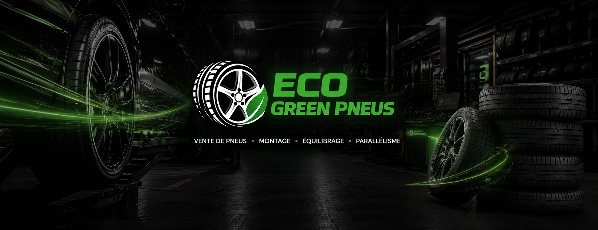 crea eco green pneus banniere