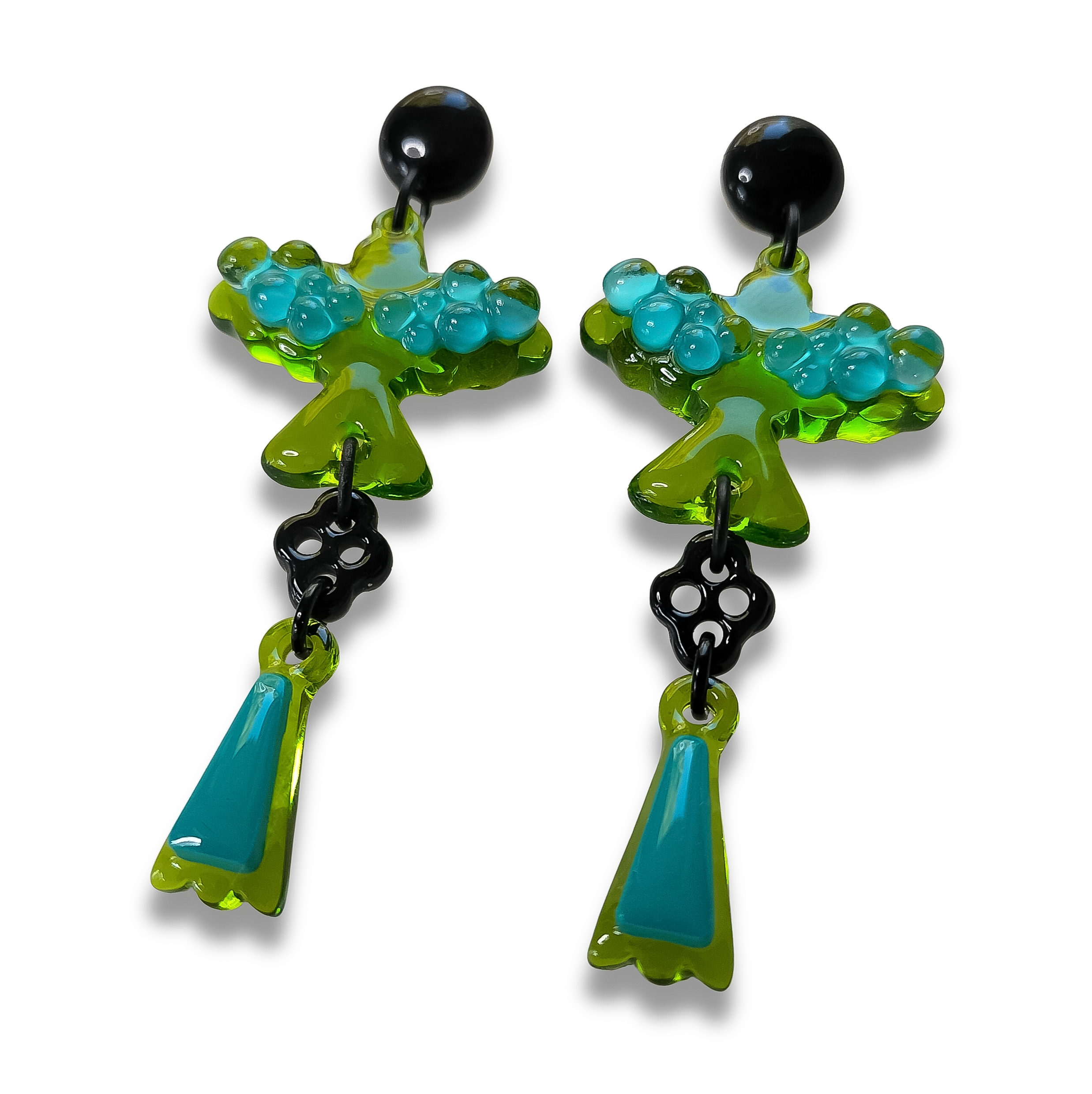 Boucles-d-oreilles-large-oiseaux-verts-bleus