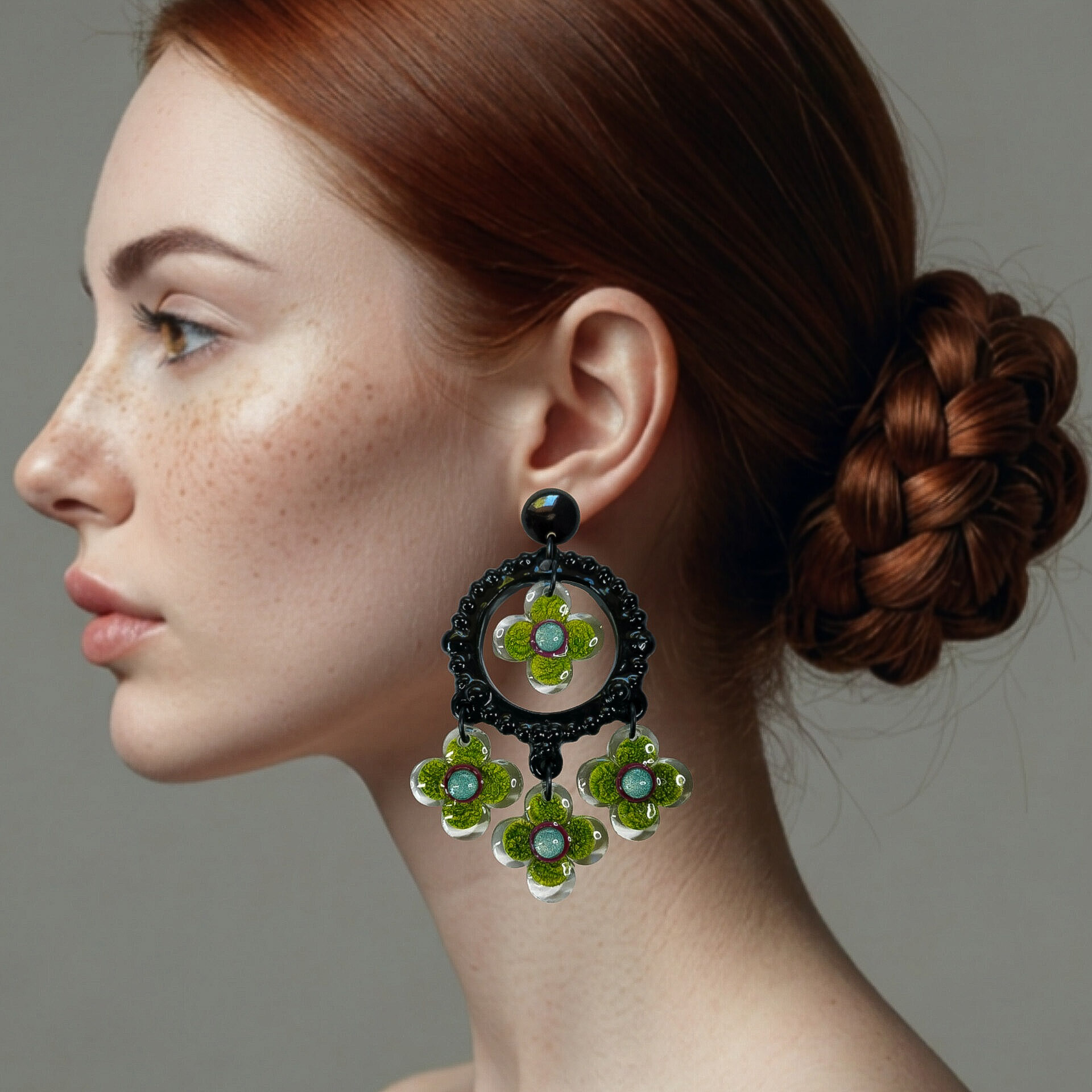Boucles-oreilles-grandes-fleurs-vert-or-1