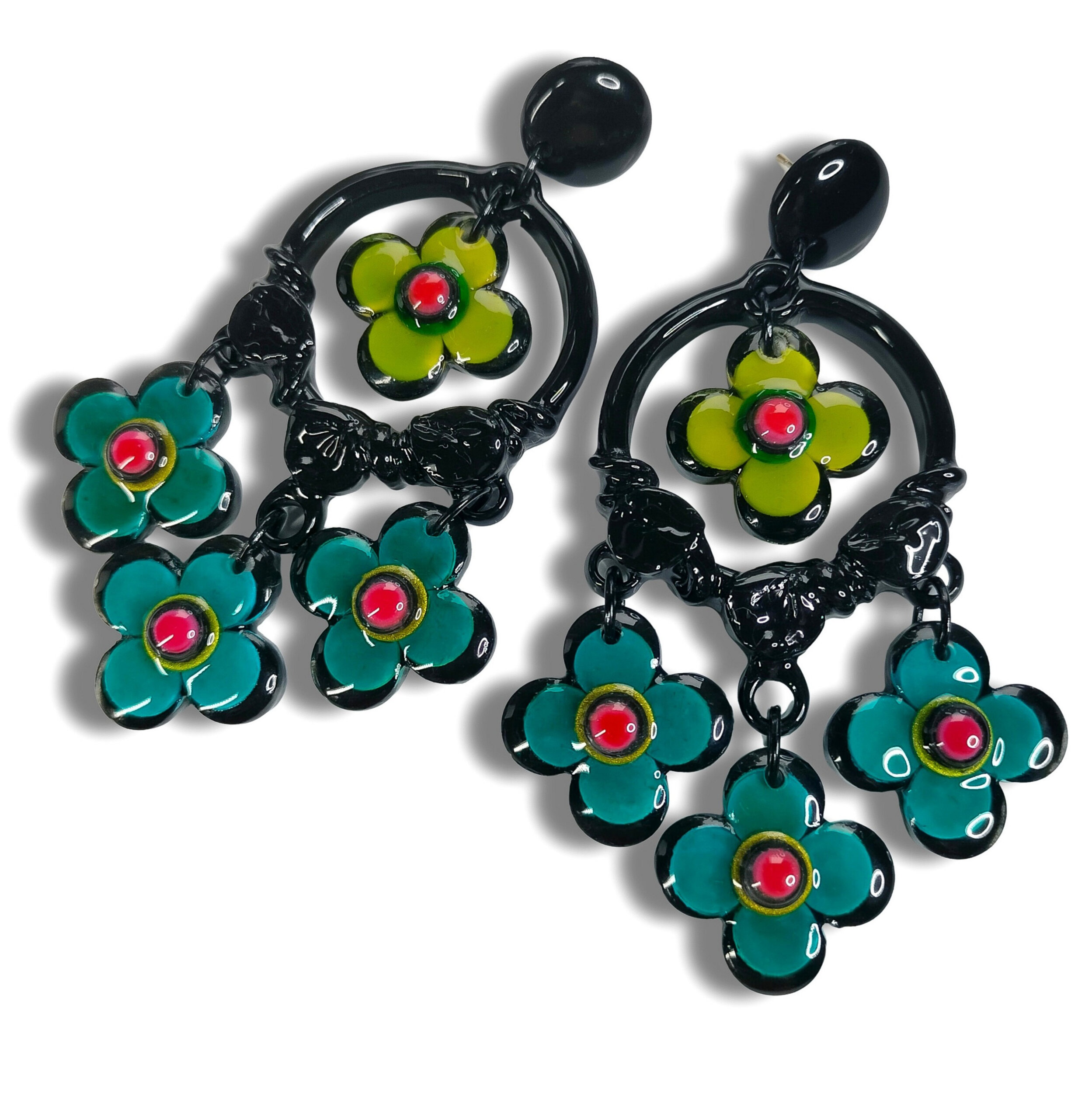 Boucles-oreilles-grandes-fleurs-turquoise-vertes-1