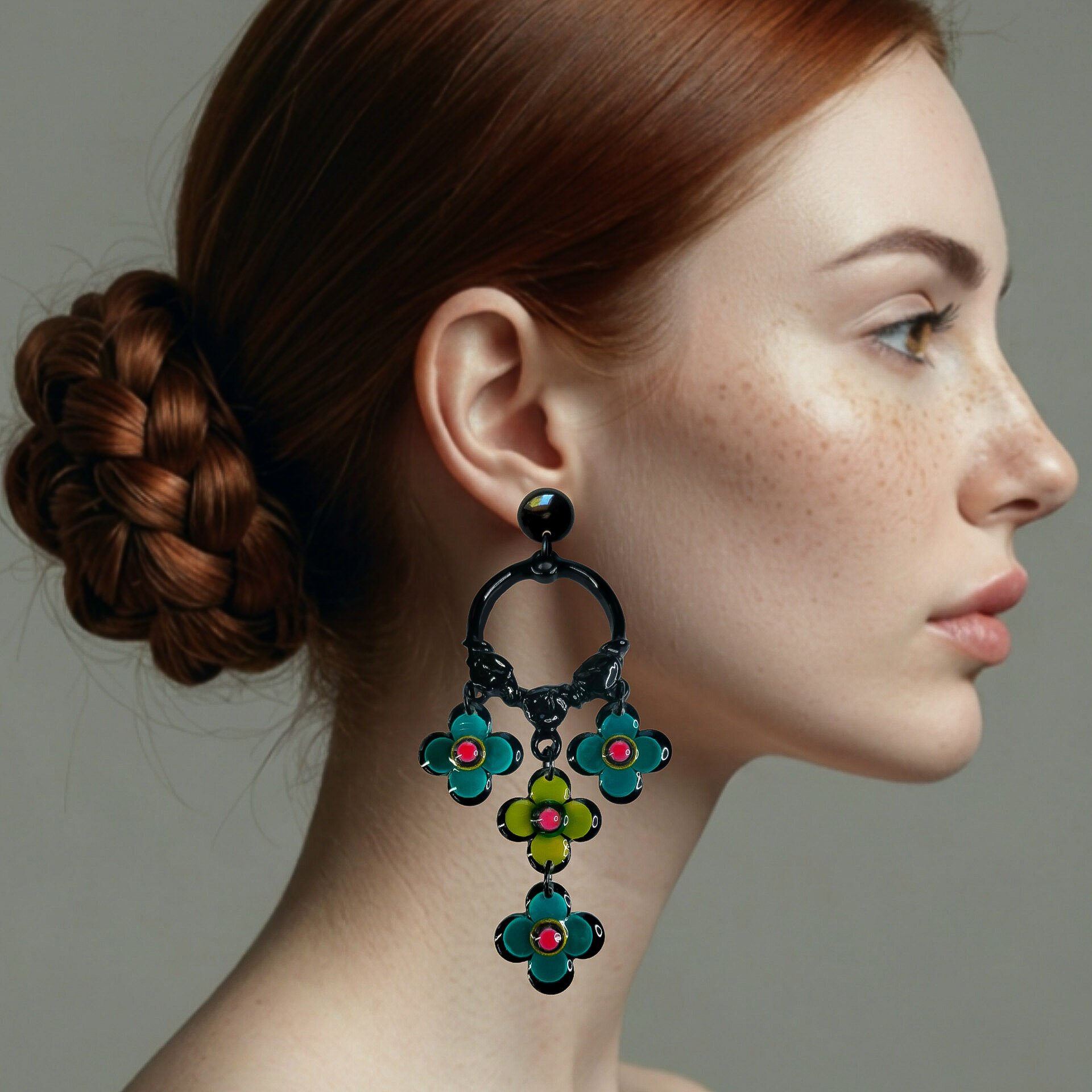 Boucles-oreilles-fleurs-turquoise-vertes-xxl-2
