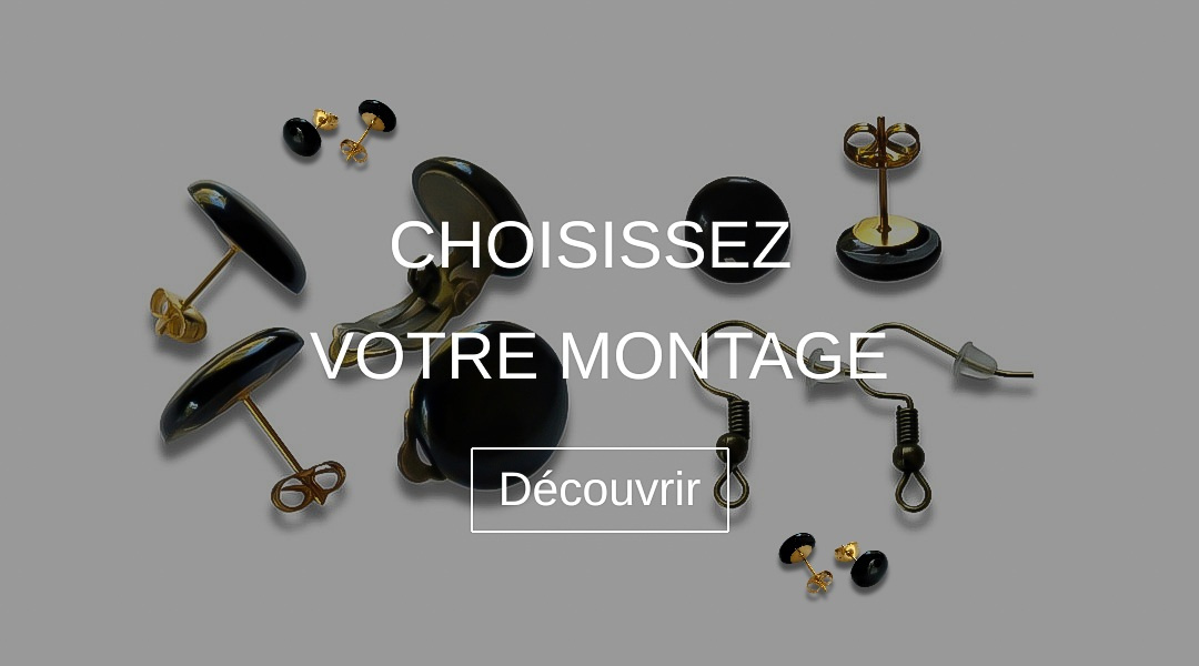Clips, puces et crochets avec bouton d'appel pour découvrir les différents montages