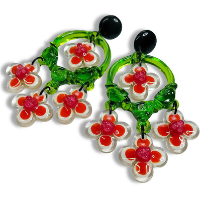 Boucles-oreilles-creoles-vertes-fleurs-orange-1