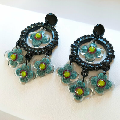 Boucles-oreilles-grandes-fleurs-argent-bleu-9