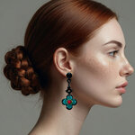 Boucles-oreilles-moyennes-fleurs-turquoise-1