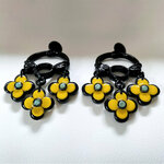 Boucles-oreilles-grandes-fleur-jaune-noire-7