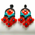 Boucles-d-oreilles-xl-turquoises-fleurs-oranges-5