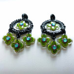 Boucles-oreilles-grandes-fleurs-vert-or-4