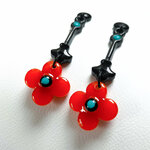 Boucles-d-oreilles-fleurs-oranges-tiges-noires-L-4