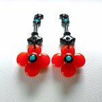 Boucles-d-oreilles-fleurs-oranges-tiges-noires-L-1