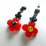 Boucles-oreilles-orange-turquoises-moyennes-3
