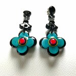 Boucles-oreilles-moyennes-fleurs-turquoise-4