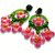 boucles-d-oreilles-xl-creoles-vertes-fleurs-roses