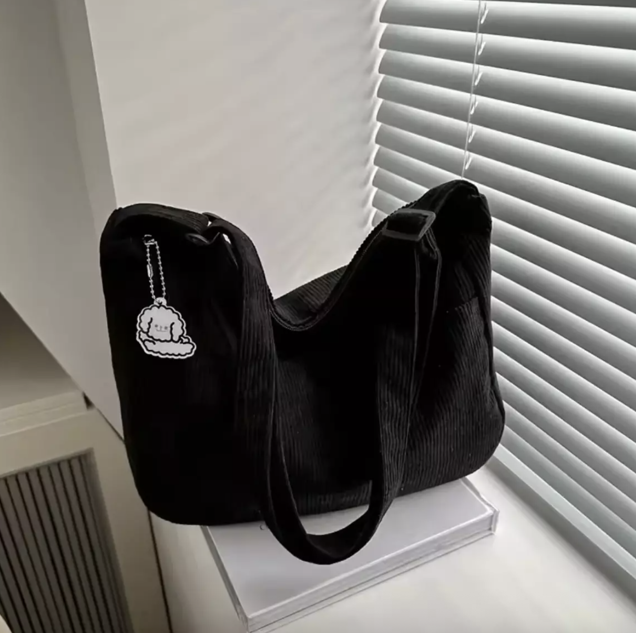 Sac Bandoulière Velours Côtelé