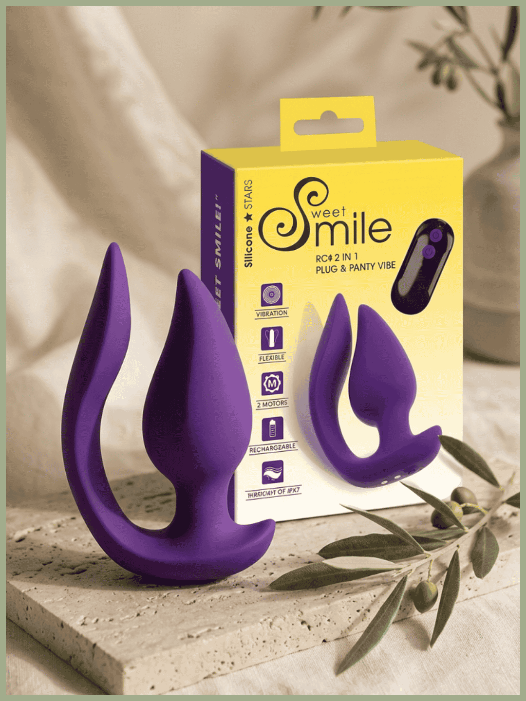 Plug et stimulateur externe vibrant 2 en 1