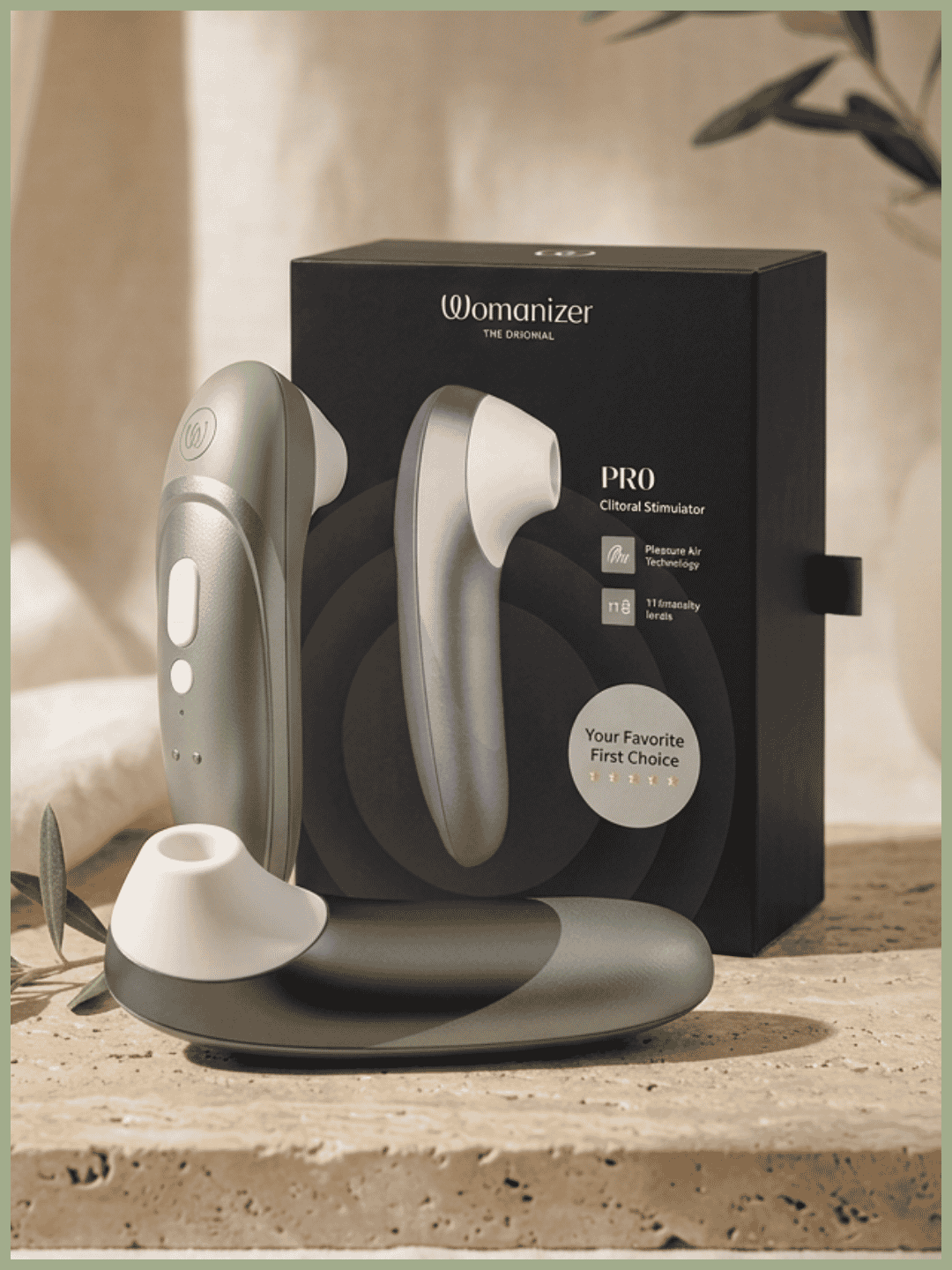Stimulateur clitoridien Womanizer Pro argent