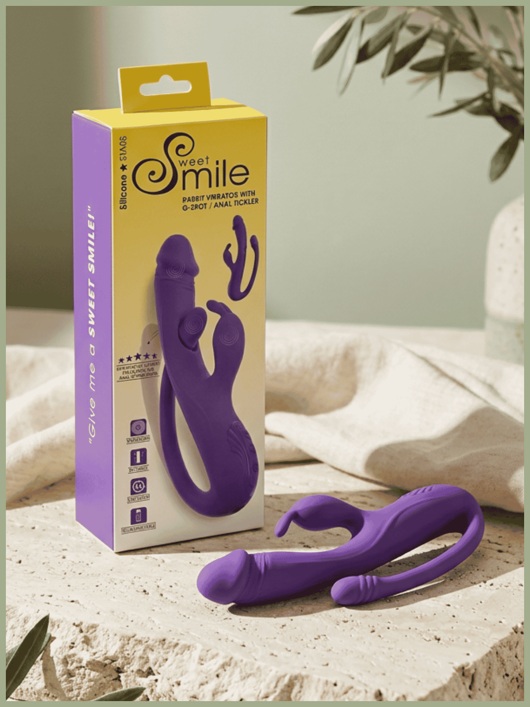 Vibro Rabbit avec tickler flexible