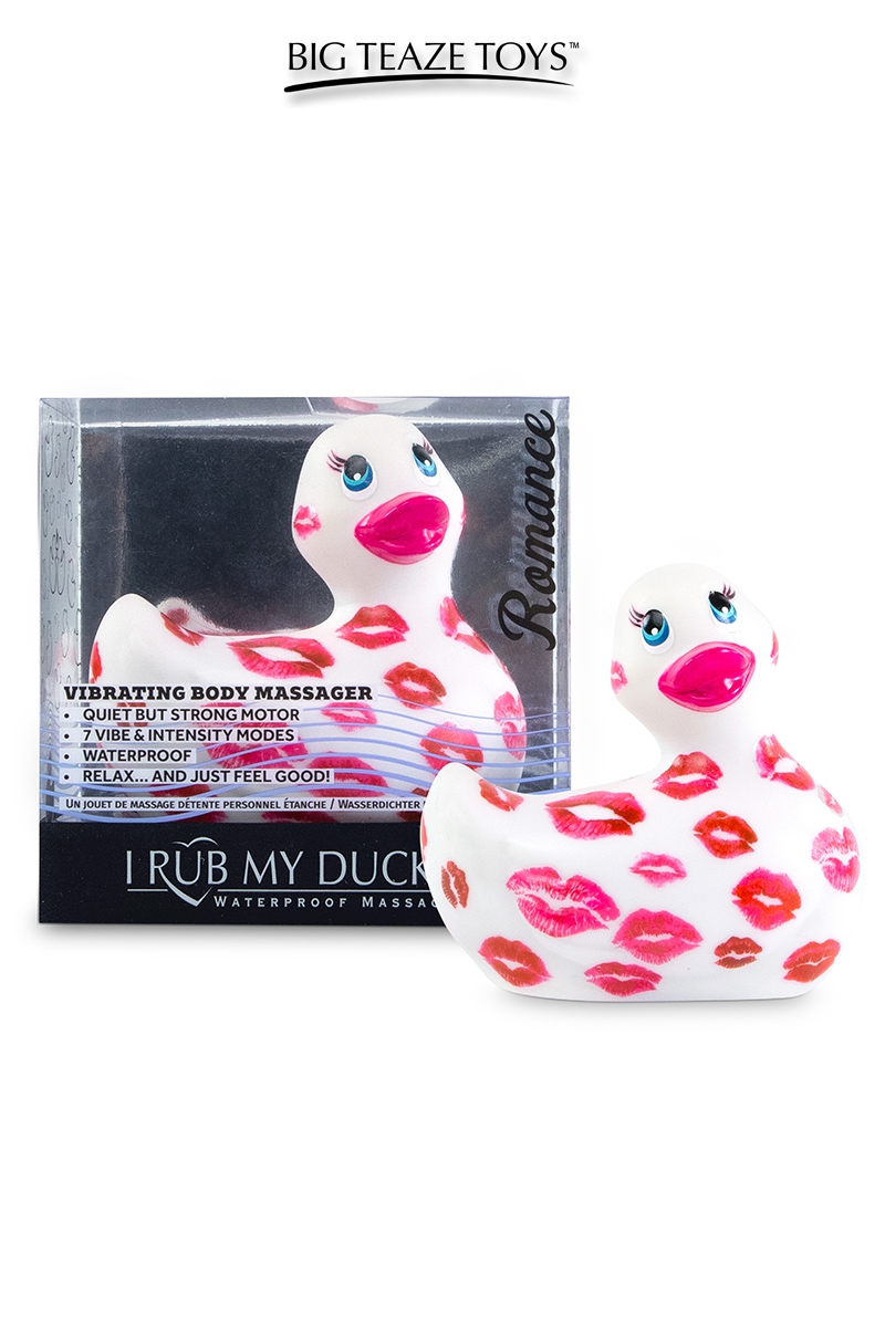 Mini Canard Vibrant Romance blanc et rose