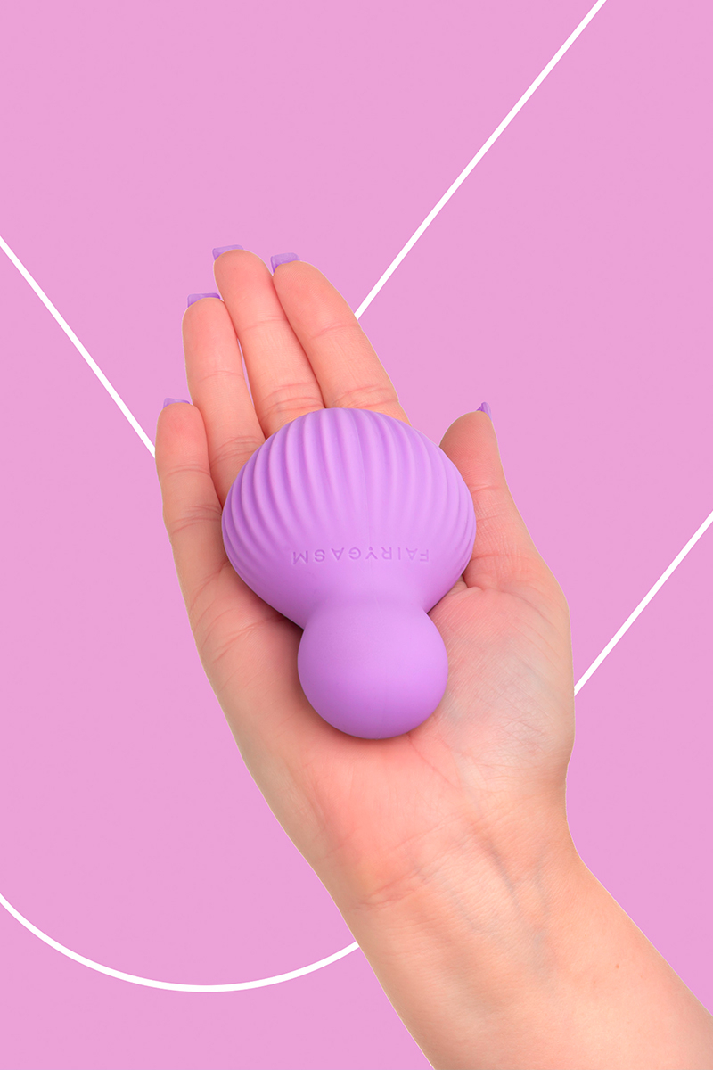 Mini vibromasseur rechargeable violet