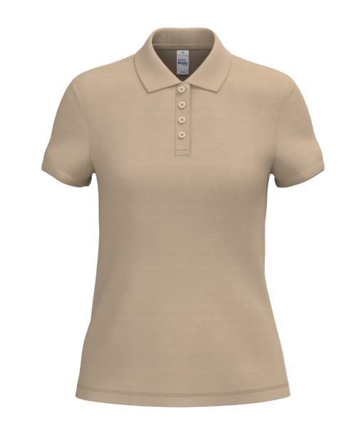 polo femme marron clair toptex
