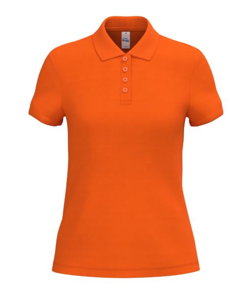 polo femme orange toptex