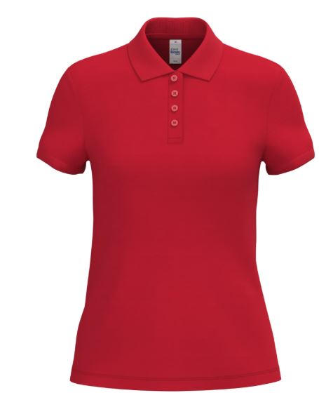 polo femme rouge toptex