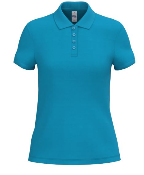 polo femme bleu topte