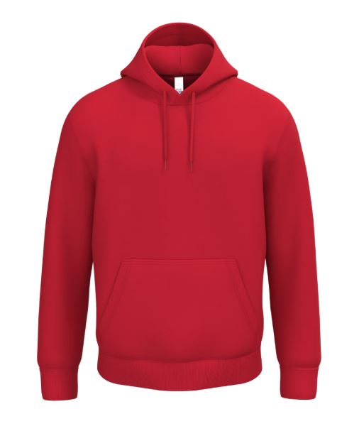 sweat rouge unisexe