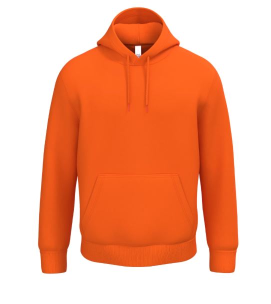 sweat orange unisexe