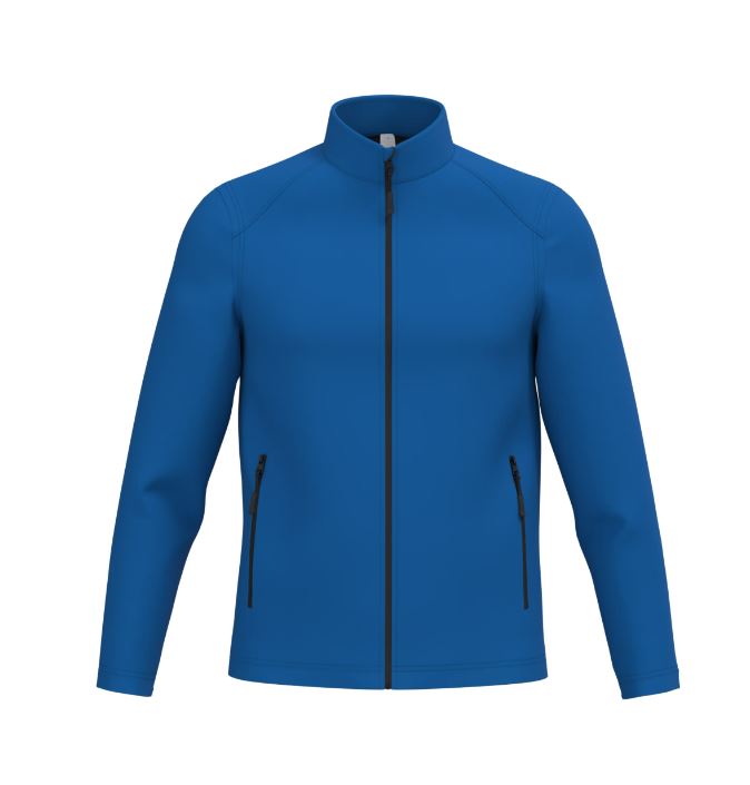 veste softshell 2 couches hommes bleu