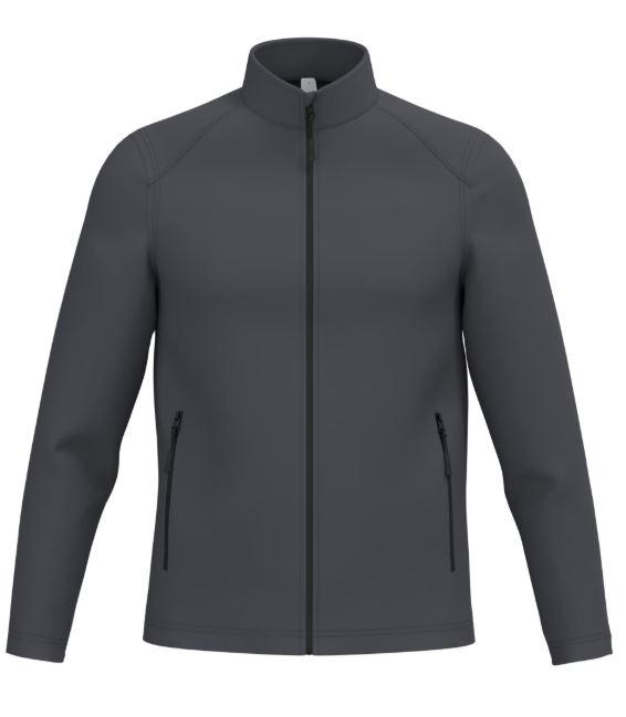 veste softshell 2 couches hommes gris