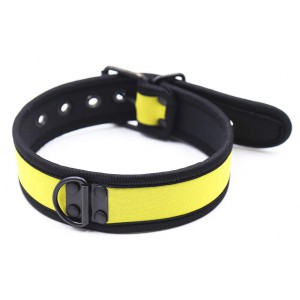 collier-en-neoprene-jaune