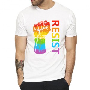 t-shirt-resist-rainbow-blanc