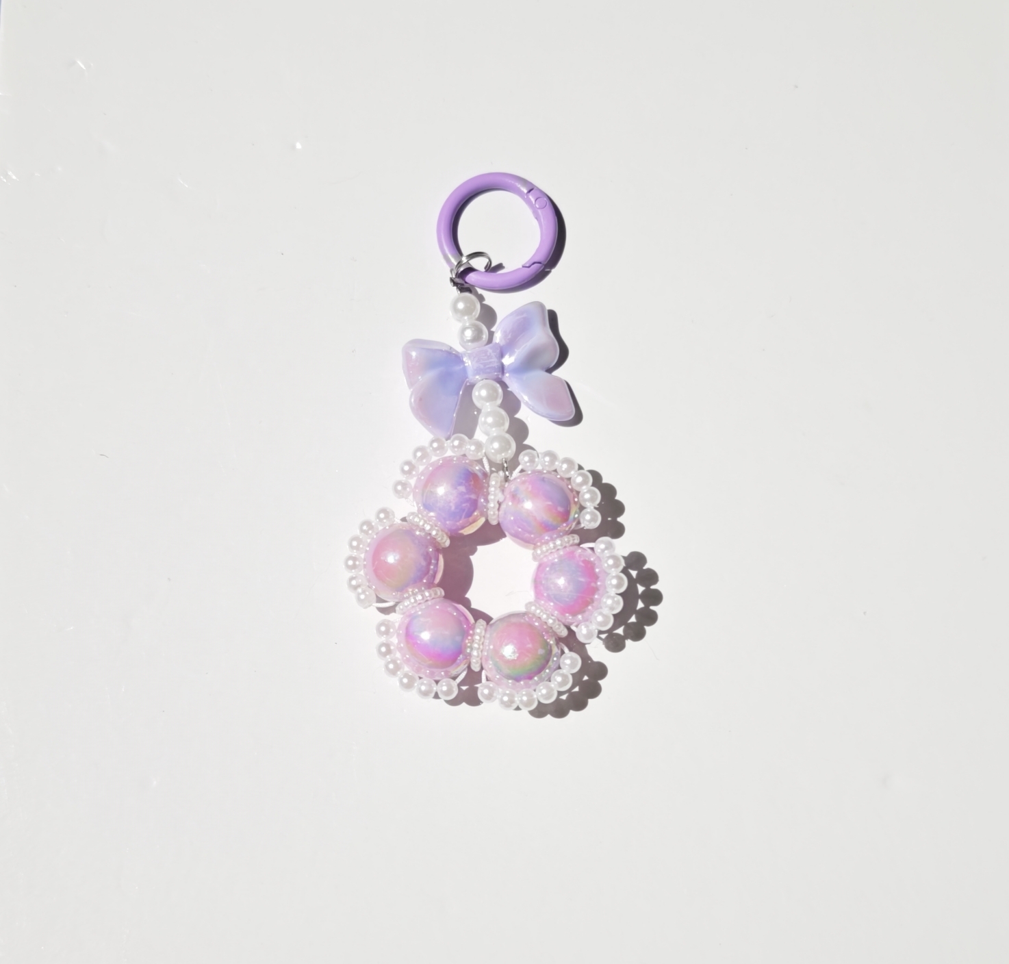 Chaîne de téléphone - blossom violet
