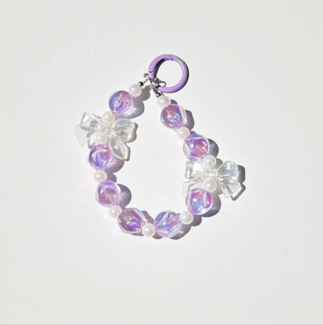 Chaîne de téléphone - Bubble violet