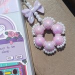 Chaine de téléphone - blossom violet
