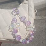 chaine de telephone - bubbles violet (2)