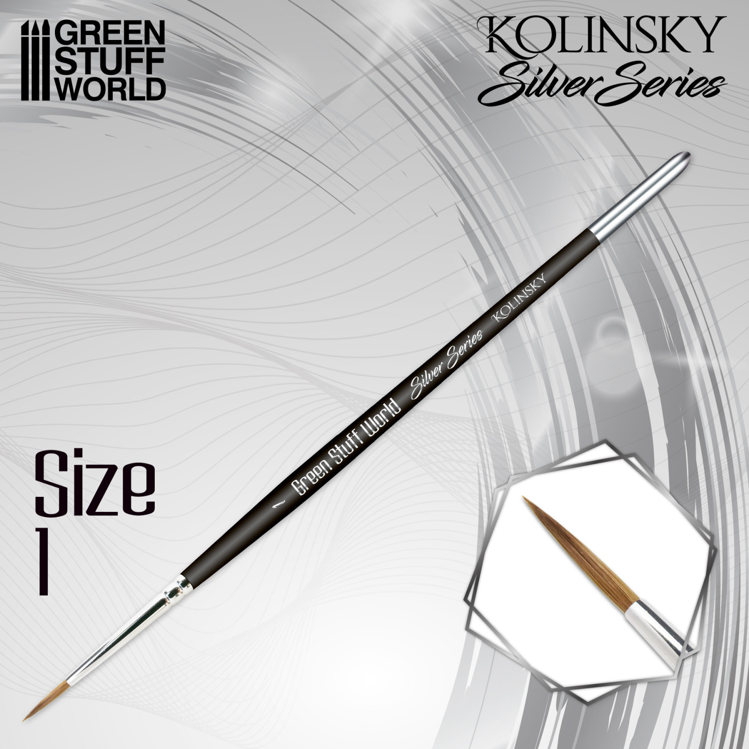 SILVER SERIES Pinceau Kolinsky