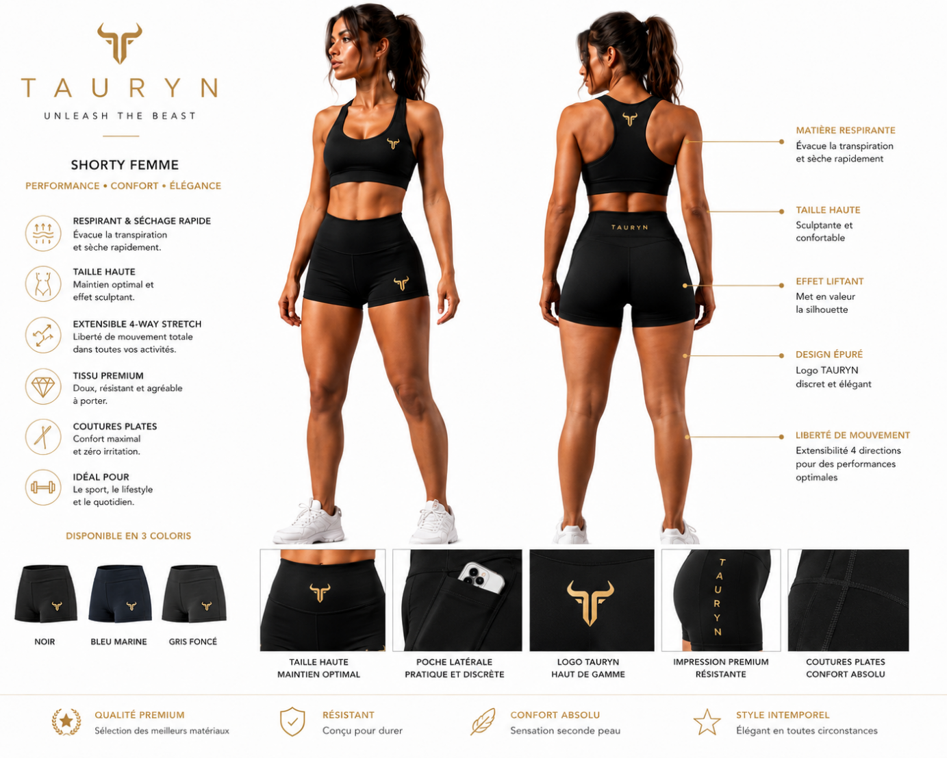 Ensemble shorty+débardeur Femme (2)