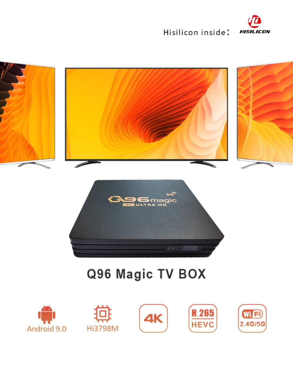 Bo-tier-Smart-TV-Q96-W2-Android-9-2023-5G-Amlogic-CPU-Hisilicon-HI3798M-lecteur-multim
